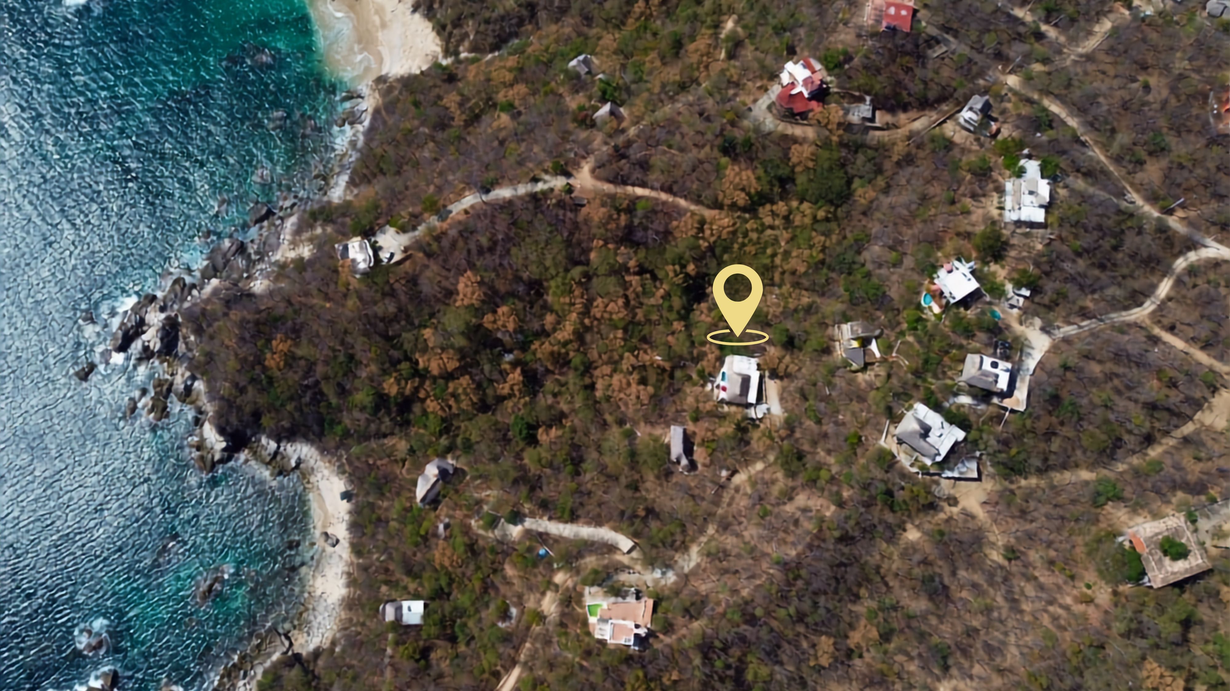 Large lot with ocean view close to Zipolite and Mazunte