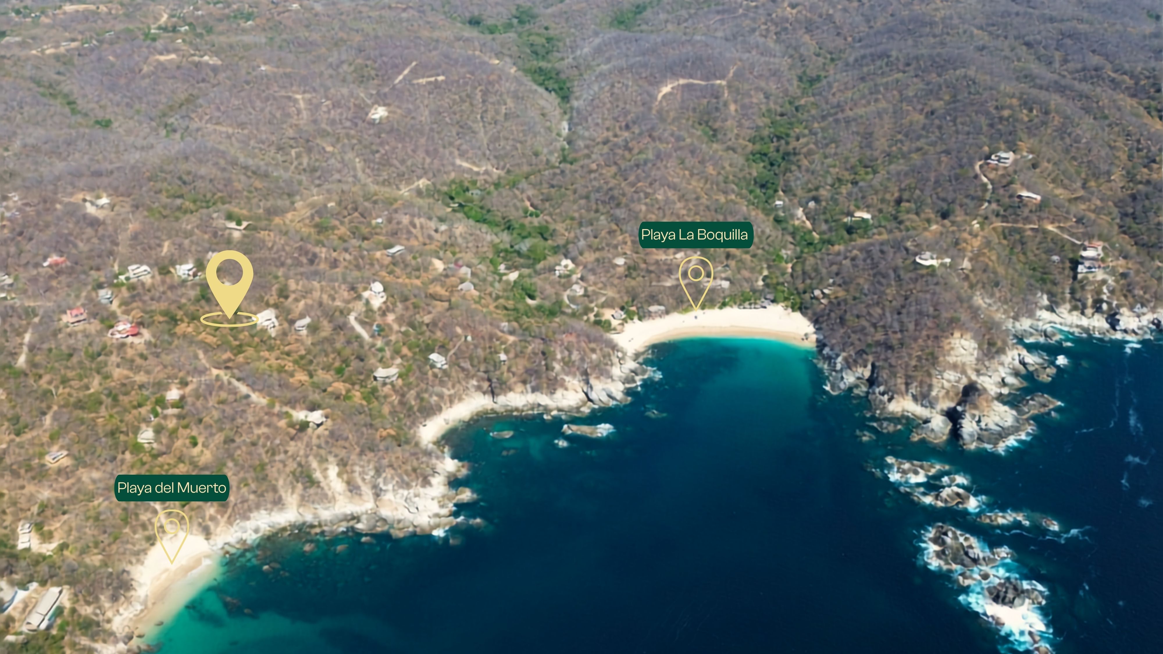 Large lot with ocean view close to Zipolite and Mazunte
